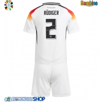 Maglie da calcio Germania Antonio Rudiger #2 Prima Maglia Bambino Europei 2024 Manica Corta (+ Pantaloni corti)